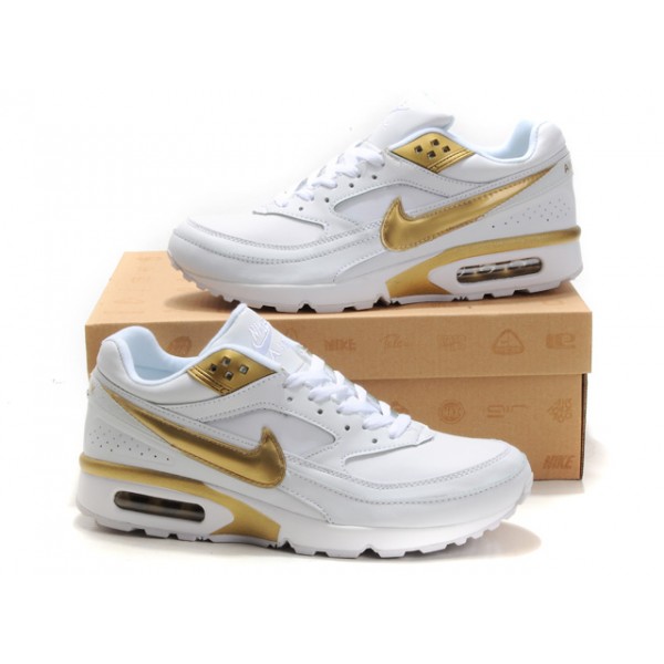 air max blanche et dore